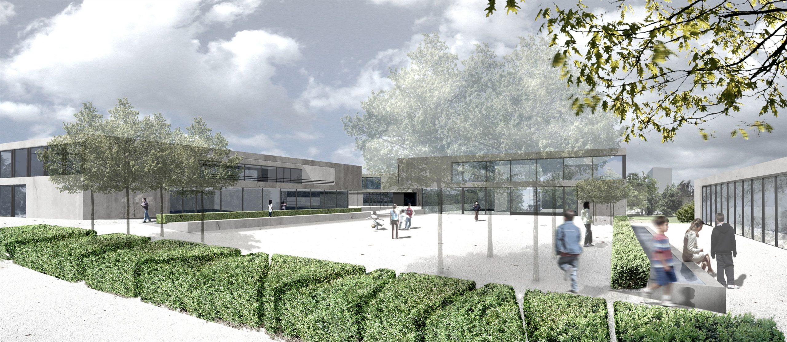 centre scolaire à Belval-Sud